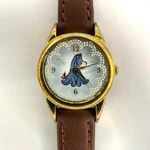 Vintage 1990s Disney Eeyore Collectible Ladies /Kids new band watch Working